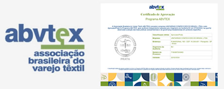 Certificado de aprovação ABVTEX Selviria