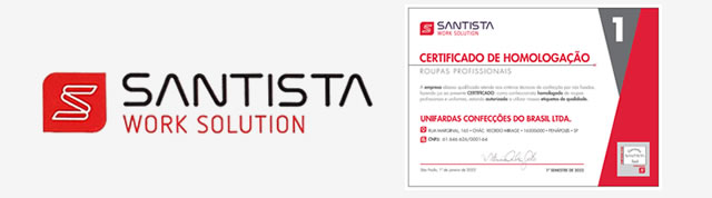 Certificado de Homologação Santista